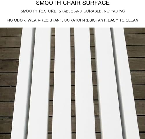 Durable Outdoor Park Bench, Backless Two-Person Seat in Galvanized Steel, Perfect for Lawn, Deck, Patio & Garden Furniture