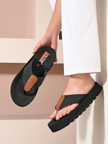 Image of Men's Cushioned Flip Flops | Soft Comfortable Thong Slippers for Everyday Wear | Lightweight Anti-Slip Casual Beach Sandals for Indoor Outdoor Use