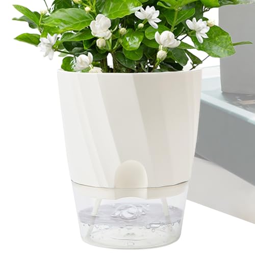 Générique Annaffiatoio per interni - Annaffiatoio moderno per vaso decorativo in plastica resistente | Fioriera da salotto per davanzale per orchidee, margherita, gelsom