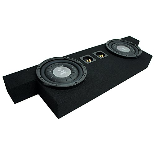 Harmony Audio F104 Dual 10" Sub Box Enclosure Compatible with 2004-2012 Chevy Colorado Crew Cab Truck
