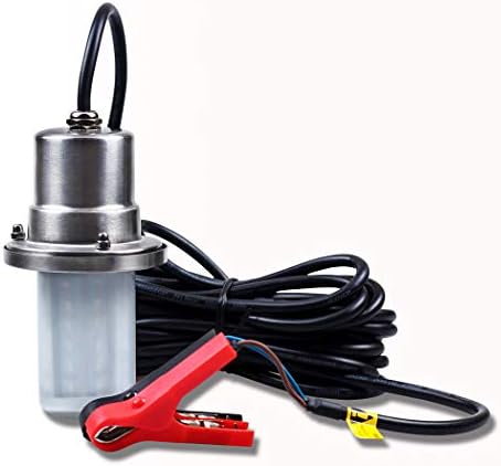 YIDA Underwater Fishing Light Generation 12V 50W Super Bright LED 5000LM, Night Fishing Finder, Fishing Attracting, IP68 Led Underwater Lamp for Sea, Boat, Clip Power Plug 6M Power Cord