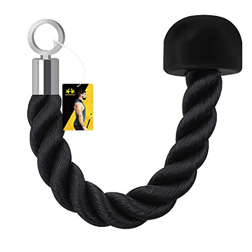 STARTOSTAR Tricep Rope Single Grip Pull Down Bicep Cable Attachment Exercises Nylon 14.5