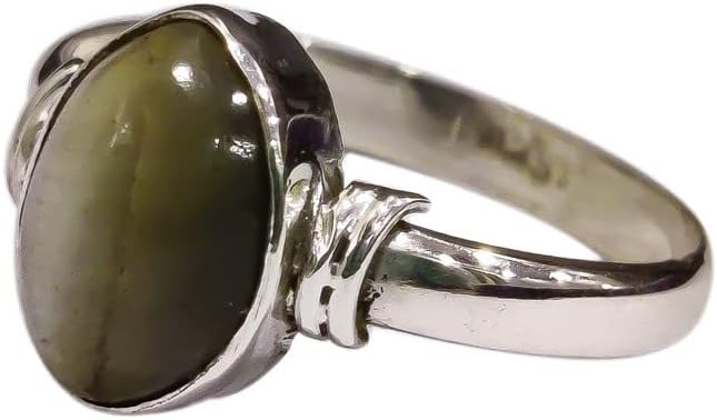 Cats Eye Ring, Silver Jewelry, 925 Silver Ring, Anniversary Gift, Natural Cats Eye, Birthstone Ring, Womens Ring, Spiritual Healing Gemstone, Christmas, Tiny Ring