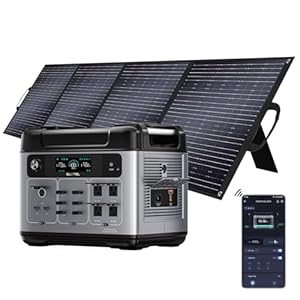 OUKITEL P2001 Plus 2400W Solar Generator with 200W Solar Panel, 2400W/2048Wh power station, Smart APP Control, 1800W Fast Charging, Emergency Power Station for Home, Camping, Outdoor Battery Backup