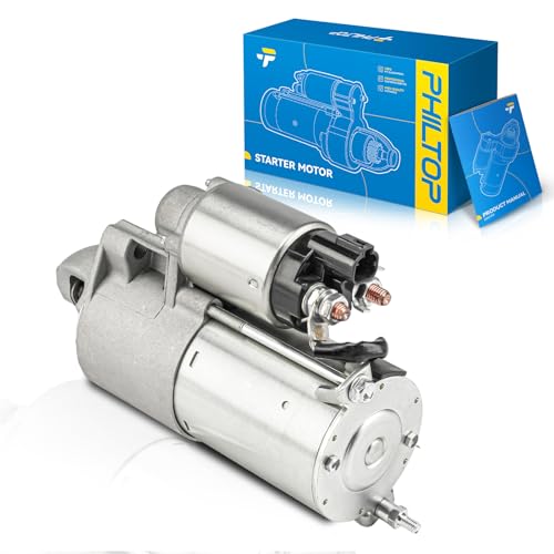 Image of PHILTOP Starter Compatible with 2011-2013 Sorento,2010-2012 Santa Fe, Veracruz,2008-2011 Sedona, Azera,2008 Entourage,2008-2009 Amanti,2010 Sonata 12V1.4KW CWPMGR8 Tooth Pinion /Teeth