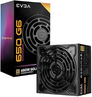EVGA Supernova 650 G6 Power Supply, 80 Plus Gold 650W, Fully Modular, Includes Power on Self Tester