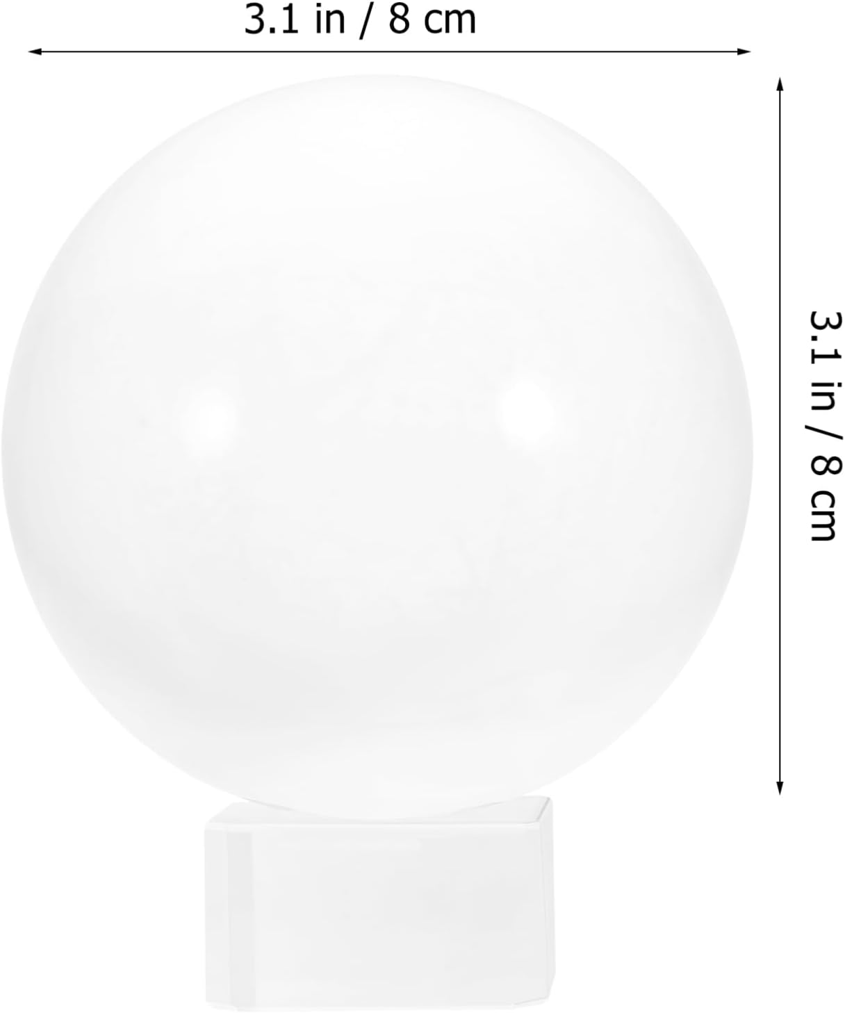 Unomor Crystal Ball Display Glass Ball Ornament Decorative Base for Feng Shui and Meditation