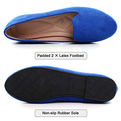 Image of Dear Time Women's Flats Comfortable Slip On Ballet Flats Soft Solid Casual Shoes