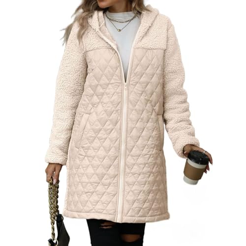 Manteau chaud contre le froid hivernal long pour femme