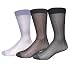 Generic Men's Sheer Jacquard New Cold Thin Summer Socks 3 pairs in pack WZM0027 (D)