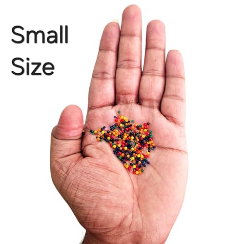 Image of SSKR Crystal Jelly Beads Water Jelly Balls Rubber Jelly Beads Growing Orbezz | Small Size : 50 Grams - 8,000+ Pcs | Multicolor