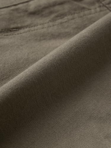 Image of The Souled Store Chino Shorts: Men and Boys Buttoned Solid Regular Fit Knee Length Cotton Blend Chino Shorts