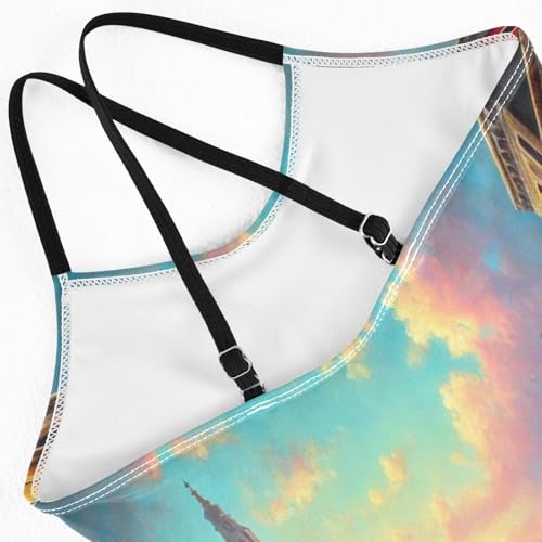 River Bridge Bike Girls Swimsuit Bathing Suit Summer Beach Swimwear One Piece Swimsuits4