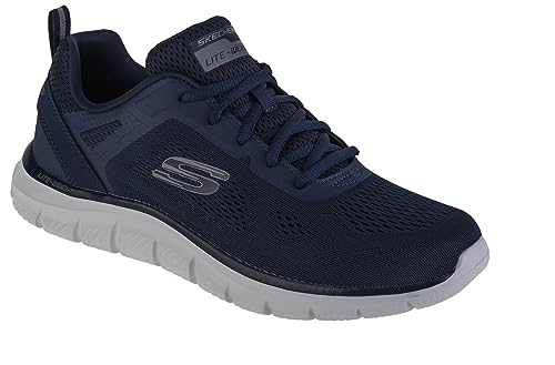 Image of TRACK - BROADER Mens Trainers Navy UK 9.5