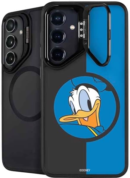 Skinit Kickstand Phone Case Compatible with Galaxy S24 FE - Officially Licensed Disney Friends Goofy Up Close Design