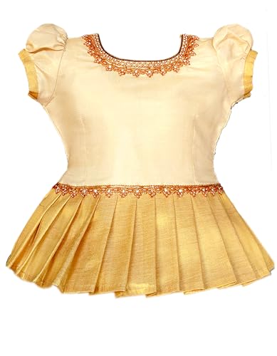 Image of Girl's Silk Readymade Traditional Lehenga Choli with-KERALP PATTU 4 colour