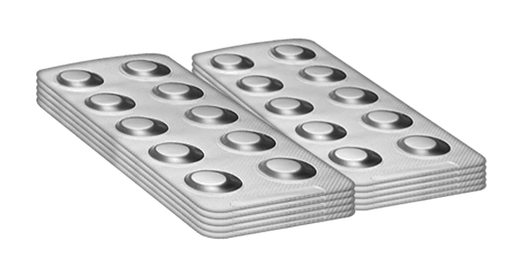 MediMuc PoolLab® Lot de 100 comprimés de test pour photomètre Alka-M pour mesurer l'alcalinité, la capacité d'acide Convient également pour d'autres photomètres portatifs