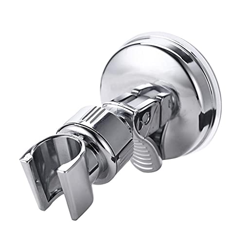Soporte para teléfono de ducha regulable sin taladro de pared cromado con ventosa 6