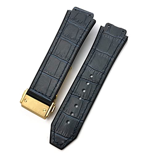 [NHHNSW] Watch StrapACowhide Rubber WatchBand 25-19mm Calfskin BraceletsX|[cWOMEHb`oh̏ꍇ