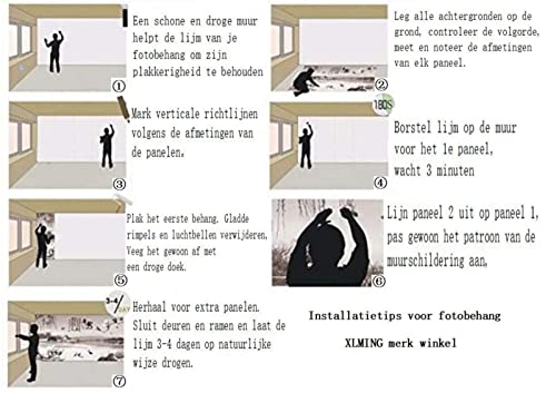 Carta da Parati per Salone da Uomo 3D Retro