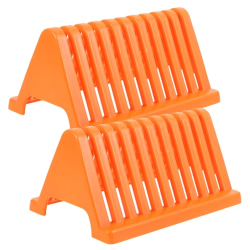 VILLFUL 2 Stück Mikroskop objektträgerhalter aus Stabilem PP Kunststoff Platzsparendes Aufbewahrungs Färbeständer für Labor Schule und Forschung Praktische Halterung für Dauerpräparate