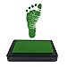 ReignDrop Ink Pad For Baby Footprint & Handprint - Creates Impressive Long Lasting Keepsake Stamp for Infant & Kids. Smudge Proof, Easy to Wipe Off Skin, Safe Gentle Acid Free(Green)