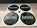 Set di 4 adesivi coprimozzi MINI COOPER Resinati Effetto 3D