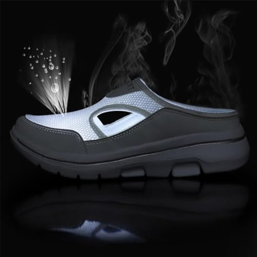 Elsvia Orthopedic Shoes for Men, Men's Comfort Breathable Slides, Outdoor Casual Non Slip Walking Slip on Shoes, Mesh Sport Sandals3