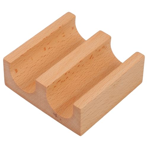 ibasenice Plateau à Sushis en Bois de U 2 Compartiments, Support Stable pour Présentation de Snacks et Plats Roulés, Accessoire Décoratif Élégant Cuisine