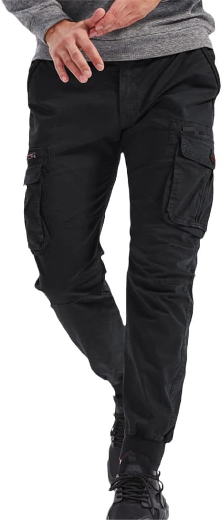 Mens Tactical Cargo Pants Casual Cotton Joggers Military Pants Male Hip Hop Army Trousers