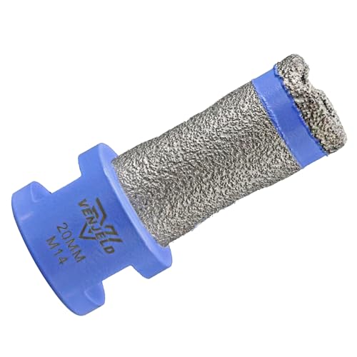 VENJELD Broca Diamante 20mm Broca de Fresado con M14 Rosca para Perforar Molienda Cerámica Porcelana Azulejo Mármol Piedra Artificial Granito