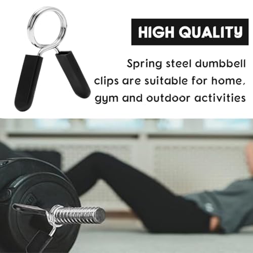 ZORTVUL 4 Stück Hantelstange Federverschluss, 25Mm Hantelklemmen Hantelverschlüsse Stahl Federverschlüsse Federverschlüsse Hantel Klammern Federclip Hantel Hantel Verschluss Für Kraftsport, Fi