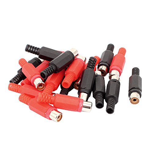 uxcell Adaptador Conector RCA Hembra Audio 20 piezas miniatura 1