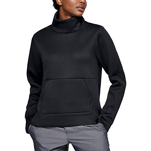 Under Armour Women Move Mock Warm-up Top - Black/Black/Tonal (001), Small