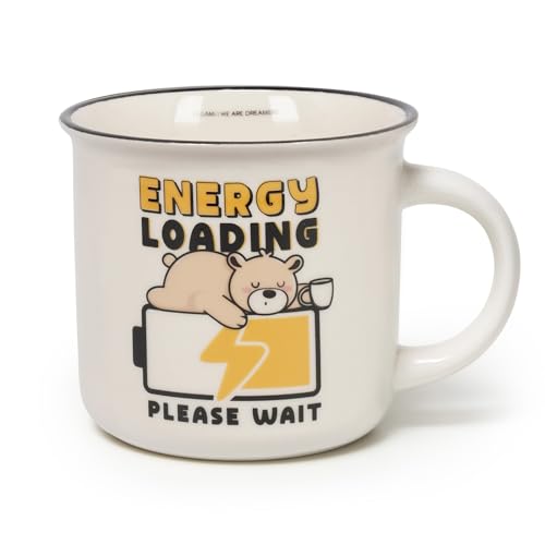 LEGAMI - Cappuccinotasse, Tasse aus New Bone China Porzellan, Motiv Teddy, Take a Break Kollektion, Fassungsvermögen 350 ml… – Ansicht 1