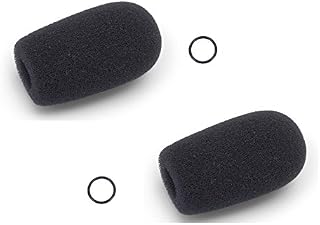 Replacement aviation microphone windscreens for Bose, Lightspeed, David Clark, Crystal Mic (Two (2)
