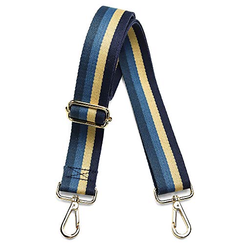 Kolti Geldbörsenriemen Ersatz Crossbody Handtasche Streifen breit verstellbar, Goldfarbene Schnalle 31 Cover