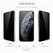 JETech Sichtschutz Full Screen für iPhone 11 Pro Max/XS Max 6,5 Zoll, Anti-Spy Panzer Schutz Glas Folie Schutzfolie, Kante zu Kante Displayschutz Hat Keinen Einfluss auf die Hülle, 2 Stück