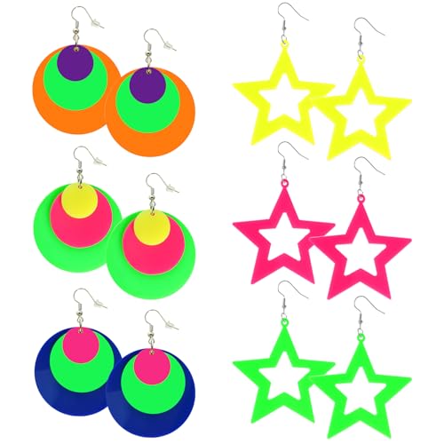 80s-Neon-Earrings-for-Women-Retro-Acrylic-Drop-Dangle-Neon-Geometric-Earrings-for-Halloween-Cosplay-Party