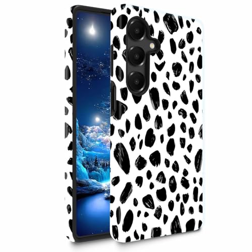 Bxgolkgd TPU+PC Phone Case for Galaxy A16 5G 6.7",Dual Layer Shockproof Protective Cover,Anti-Fall Rugged Shell for Men Women,Fashion Leopard Print