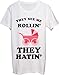 They See Me Rollin' Thay Hatin' Cute Baby Passeggino t-shirt da uomo bnft bianco S