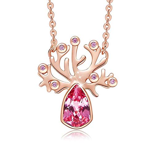 Collier pendentif pour femmes en cristaux pour sublimer une tenue d'invitée à un mariage