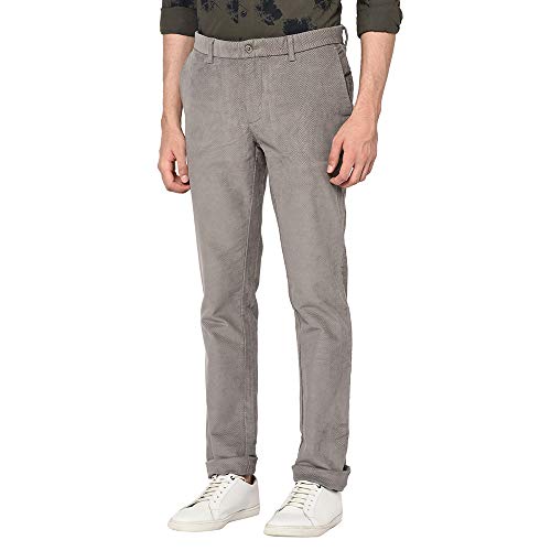 Image of Blackberrys Men's Cotton Slim Fit Casual Trousers