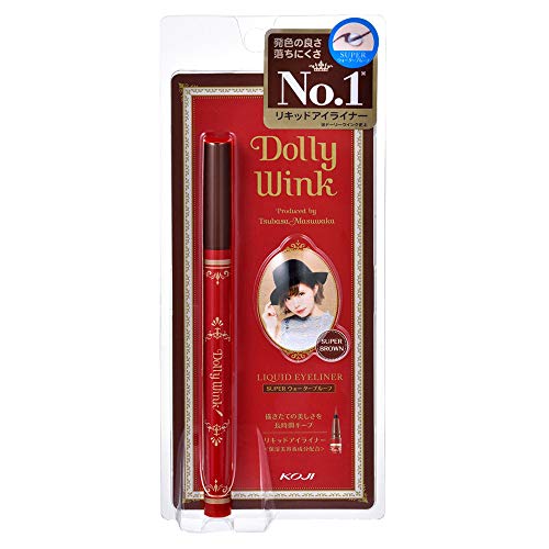 Koji Dolly Wink Liquid Eyeliner Waterproof - Super Brown (Green Tea Set)