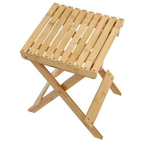 KICHOUSE Folding Foot Stool for Portable Shoe Changing Stool Compact Bathroom Step Stool Easy to Clean Lightweight Design for Home Use