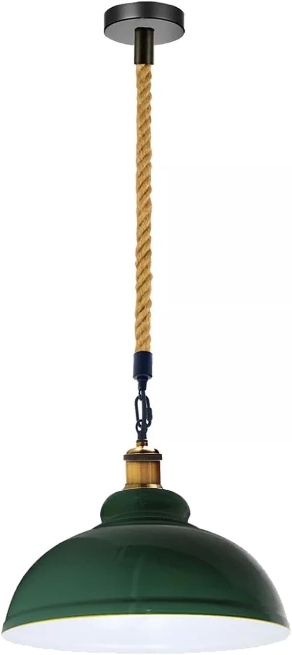 DC VOLTAGE DC Voltage Plafond Hanger Groene Industriële Kroonluchter Lamp E27 Base voor Dining Hall Hotel Restaurant