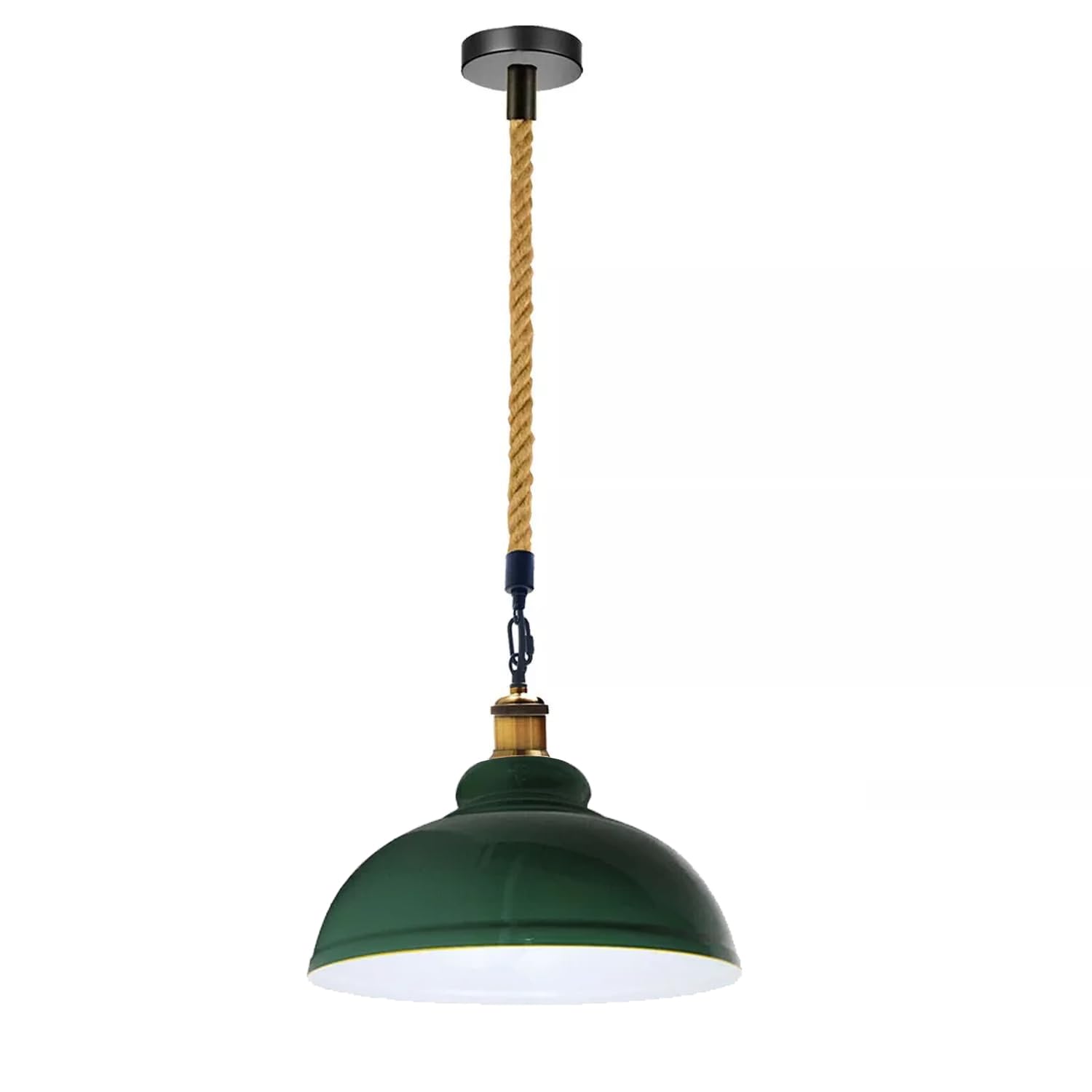 DC VOLTAGE Ceiling Pendant Green Industrial Chandelier Lamp E27 Base for Dining Hall Hotel Restaurant