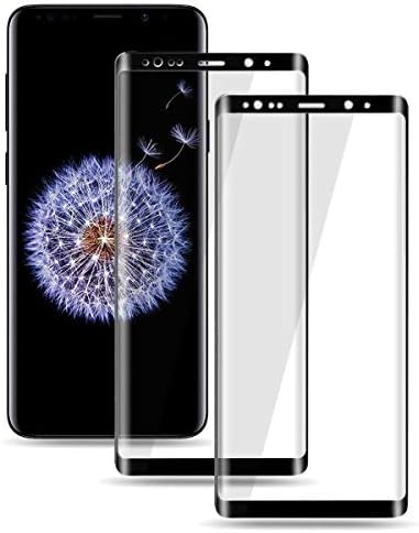 Moresky Compatible with Samsung Galaxy S9 Plus Screen Protector S9+ Tempered Glass Full Coverage 3D Curved Edge [2-Pack]