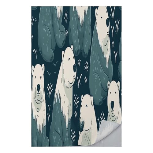 AQRJLPM Polar Bear Pattern Quick Dry Towel Cold Fabric Workout Sweat Towels Highly Absorbing Odor-Free Travel Towel for Hot Yoga Tennis Running Exercise Working Out Camping