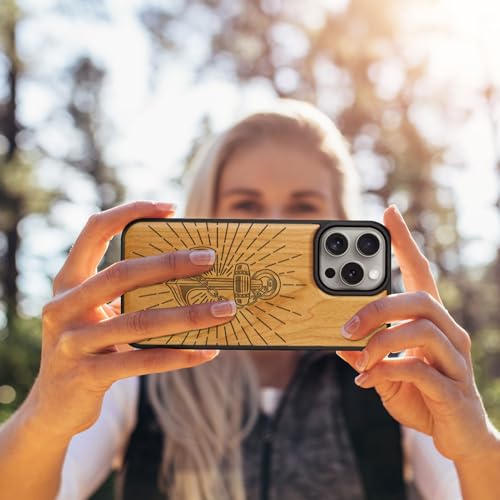 Coque bois iPhone 15 Pro Max Magsafe gravée, une idée cadeau idéale - 6